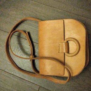 Crescioni Leather Crossbody Bag